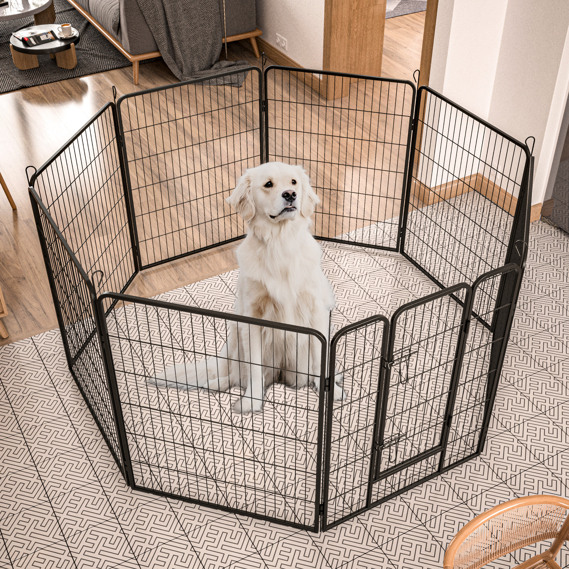 Tucker Murphy Pet™ Outdoor Pet Exercise Pens - 40" For Dogs. Metal ...